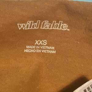 Wild fable brown top